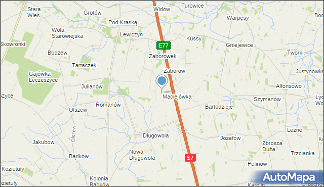 mapa Maciejówka, Maciejówka na mapie Targeo